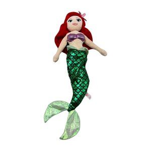 Ariel Sparkle Disney TY Plush Doll 18 inch Mermaid